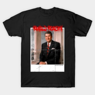 Ronald Reagan Punk Grindcore Poster T-Shirt